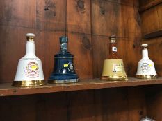 Four Wade whisky decanters