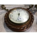 Oak rope twist barometer