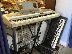 Two piano keyboards