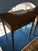 Oak single drawer side table