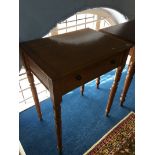 Oak single drawer side table