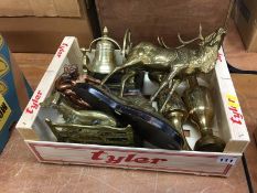 Assorted brass ware