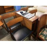 Teak table and four chairs