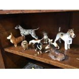 Various Beswick dogs