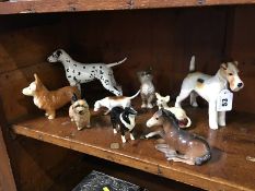 Various Beswick dogs