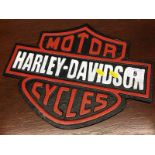 Cast 'Harley Davidson' sign