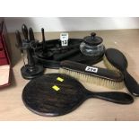 Ebony dressing table set