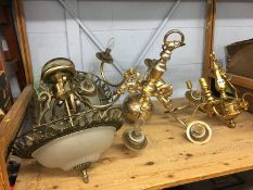 Various light fittings