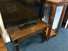 Small coffee table and a two tier pedestal table