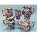 A Ringtons Chintz teapot, and four water jugs
