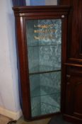 A stained pine advertising corner cabinet 'Hotel Paris', No. 2378, 1866, 77cm wide, 165cm height