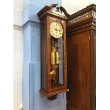 A good reproduction Vienna regulator double weight wall clock, by William Forbes of Liverpool