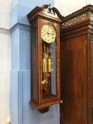 A good reproduction Vienna regulator double weight wall clock, by William Forbes of Liverpool