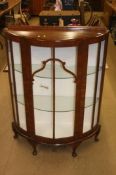 Walnut china cabinet