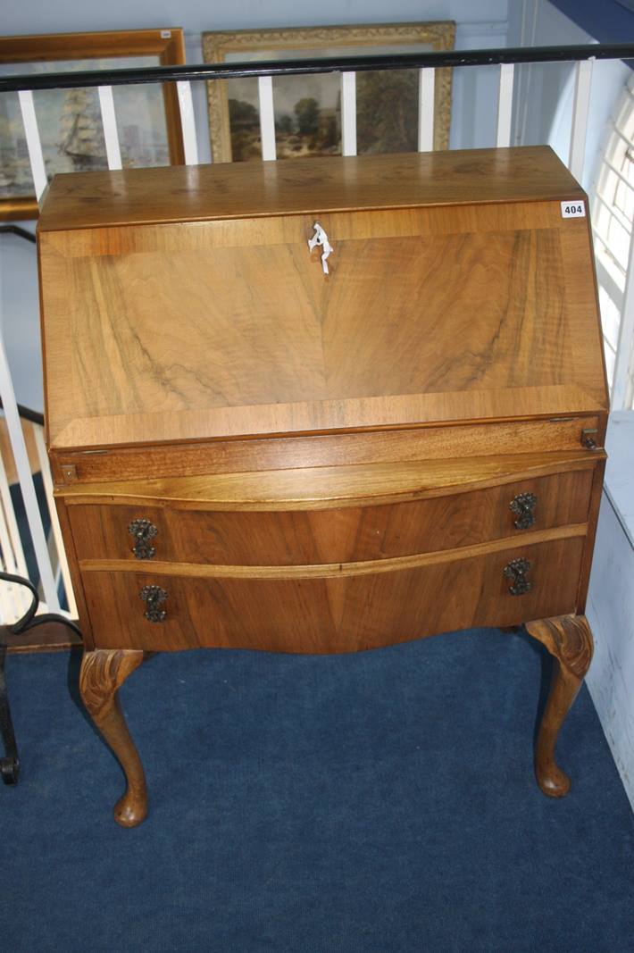 A walnut bureau