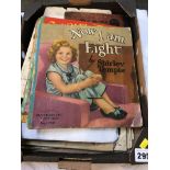 Collection of assorted, cruise related ephemera and three Shirley Temple books