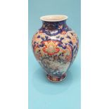 A large Japanese Imari vase, 31cm height