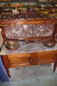 An Edwardian marble top washstand