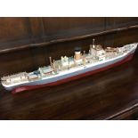 Scratch built model ship