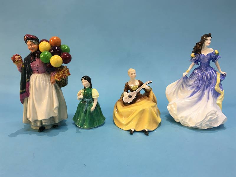 Four Royal Doulton figurines