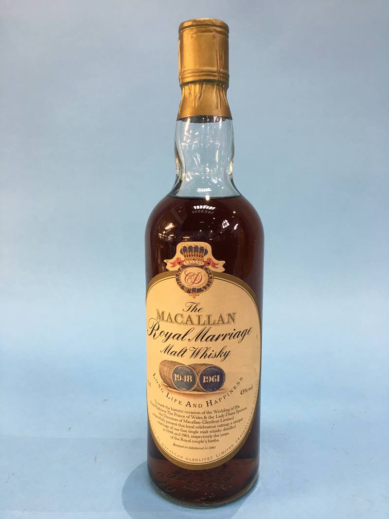 A bottle of 'The Macallan Royal Marriage Malt Whisky' to mark the wedding of His Royal Highness Prin - Image 2 of 3