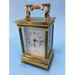 A good quality Matthew and Norman carriage clock, with strike action