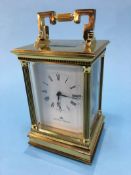 A good quality Matthew and Norman carriage clock, with strike action