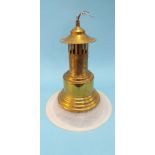 Brass pendant light