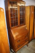 Oak bureau bookcase