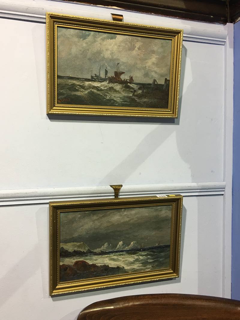 W. Rogers, Pair of Seascapes, 41cm x 27cm