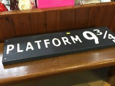 Platform 9 3/4 sign