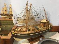 Model fishing trawler