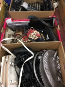 Three boxes of handbags