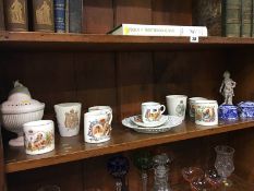 Various commemorative mugs