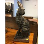 Model of a seated hare