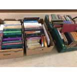 Four boxes of books