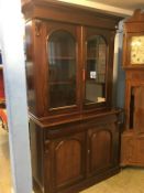 Reproduction mahogany bookcase