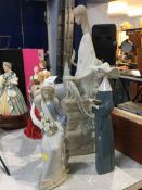 Three Lladro figures