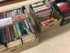 Four boxes of books