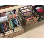 Four boxes of books