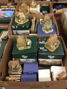 Three boxes of boxed Lilliput Lane figures