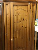 Pine wardrobe and chest of drawers