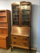 Oak bureau bookcase