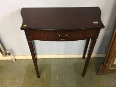 Reproduction mahogany console table