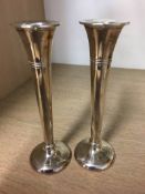 Pair of silver candlesticks