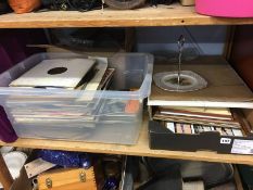 Tea set, box of LPs, pictures etc.