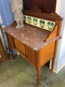 Pine marble top washstand