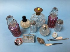 Quantity of various dressing table bottles