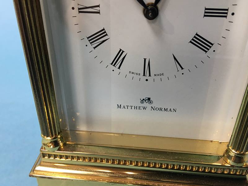 A Matthew and Norman carriage clock, with strike action - Image 4 of 8
