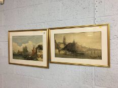 Two Venetian watercolours